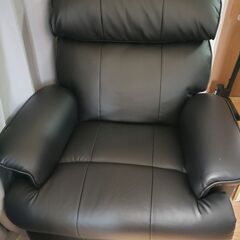 一人用ソファ　黒