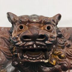 【❗️✨️おしゃれな置物✨️❗️】壁掛けシーサー 沖縄市民栄誉賞記念プレートの画像
