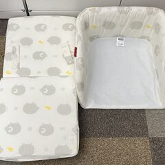 ij2407HI ファルスカ ベッドインベッド Flex farska ベビー用品 添い寝サポート シープ&ホルン 5in1 新生児～6歳頃 省スペース コンパクトの画像