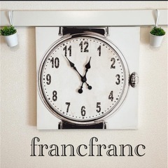 Francfrancファブリックパネル⭐︎腕時計風♡