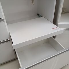★ジモティ割あり★ ユーアイ レンジボード ホワイト H195×D45×W118.5 クリーニング済み HJ6567の画像