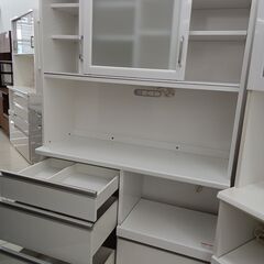 ★ジモティ割あり★ ユーアイ レンジボード ホワイト H195×D45×W118.5 クリーニング済み HJ6567の画像