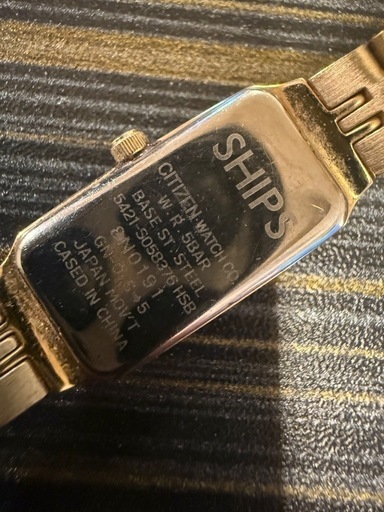 CITIZEN 海外仕様 SHIPS 6Pダイヤ ゴールドブレス 腕時計 レディース