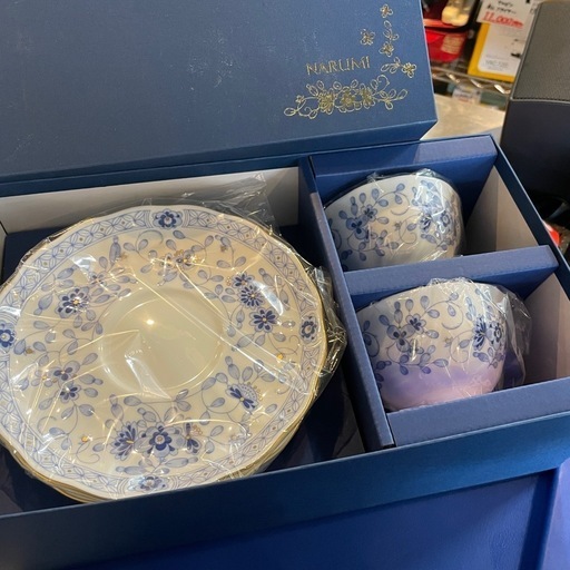 最終お値下げ☆ナルミボーンチャイナカップ&食器セット稀少☆