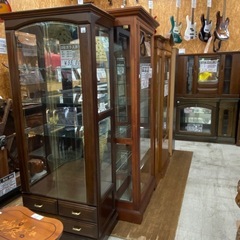 【愛品館 江戸川店】象嵌細工 1枚扉飾り棚の画像