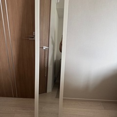 全身鏡　全身ミラー　ホワイト　ミラー　鏡