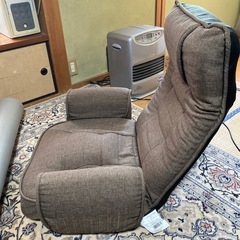 肘付き座椅子　ブラウン　BROWNの画像