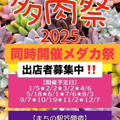 2025  7/6「多肉祭」と昔ながらの「青空市」フリーマーケット