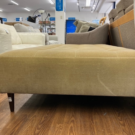 フラットソファー　ファブリック　ベージュ　16500円