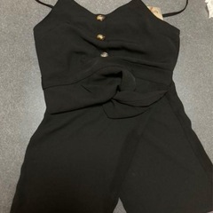 キャミソール　サロペット　パンツタイプ　ブラック