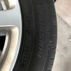 車　155/65R14 ホイール　タイヤの画像