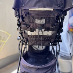 ベビーカー  アップリカ  ストライプ  モノトーン  ベビーグッズの画像