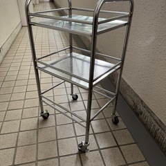 キャスター付キッチンワゴン　ラック　差し上げますの画像
