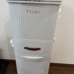 三段ゴミ箱　引き出し付