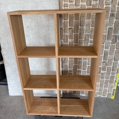 MUJI 無印良品 スタッキングシェルフ 3段×2列 120cm オーク材 札幌市東区