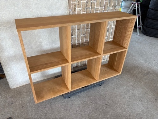 MUJI 無印良品 スタッキングシェルフ 3段×2列 120cm オーク材 札幌市東