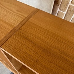 MUJI 無印良品 スタッキングシェルフ 3段×2列 120cm オーク材 札幌市東区