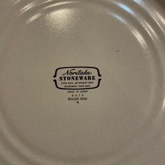 【引き取り限定】中古品　ノリタケ　ストーンウェア　2枚セットの画像