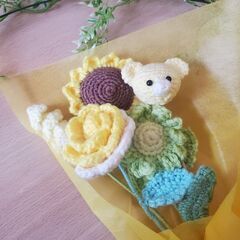 お花の編み物ブーケ作りませんか？？