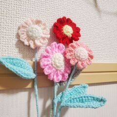 お花の編み物ブーケ作りませんか？？の画像