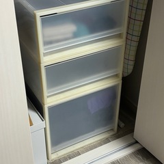 無印透明収納ケース　×3
