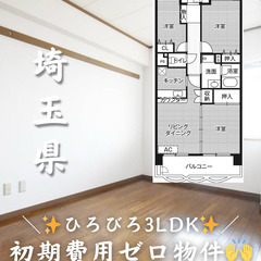 【埼玉県・東松山市】3LDK/フリーレント1ヶ月ありタワー…