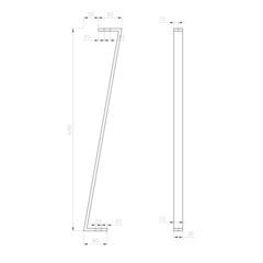〈新品未使用〉カウンター用アイアン脚 / Z型の画像