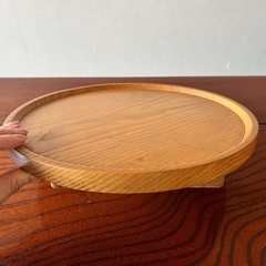 昭和レトロ/木製のお菓子や小物入れとターンテーブルの画像