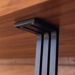 〈新品未使用〉カウンター用アイアン脚 / ストライプ型の画像