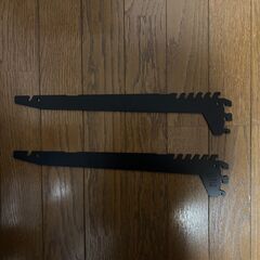薄型スチール棚セット BR50 2段可変式 ブラック W120cm 店舗什器 ディスプレイラック プライスレール対応 業務用陳列棚 スチール製粉体塗装 中古品 大量在庫ありの画像
