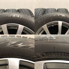 【BS BLIZZAK VRX2 215/55R17】スタッドレス【T.R.G 17インチ 7J5HPCD114.3+39】20年製 トヨタ純正ナット必須 クラウン カムリ等　(MTJ747)クレジットカード QRコード決済可能の画像