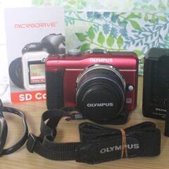 [スマホ転送OK]OLYMPUS PEN E-PL1s レッド ❤️スマホ転送❤️OLYMPUS PEN E-PL1S ミラーレス一眼 レッド
