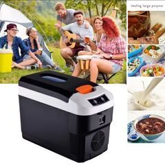 美品 ポータブル冷蔵庫,10L,ミニカークーラー
