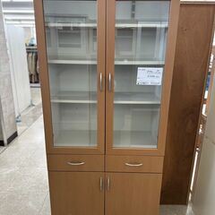 ★ジモティ割あり★TJ11595  食器棚 茶 H180×D40...