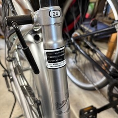 24インチ　自転車　シルバー　　の画像