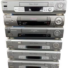 ビデオデッキ 6点セット まとめ売り パーツ取り SONY ソニー SLV-FX9 SLV-R150 SLV-R300(3点) Panasonic パナソニック NV-H230G ジャンク品 通電確認済