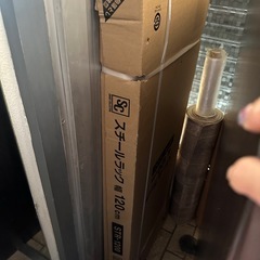 未使用！！アイリスプラザ ラック スチールラック メタルラック幅120  高さ183cmの画像