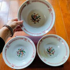 懐かしいラーメン鉢×3点・保管品
