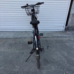 27インチ　自転車　ブラック　切り替え付きの画像