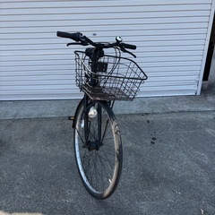 27インチ　自転車　ブラック　切り替え付きの画像
