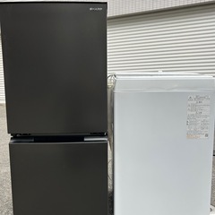福岡市配送設置無料　国産24年製の高年式セット　冷蔵庫、洗濯機