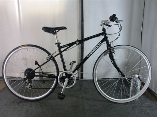 E299☆17800円☆折りたたみクロスバイク中古自転車【シボレー黒