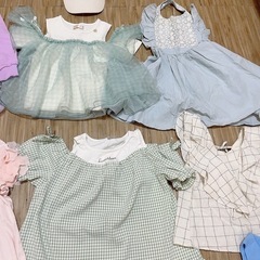 ブランド女児服子供服120サイズ18点まとめ売りセット (IKt) 青砥