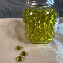 ビー玉　ガラス玉　約１７mm　黄色(イエロー)　約３００個　DIY　工作　自由研究　手作り　学校の画像