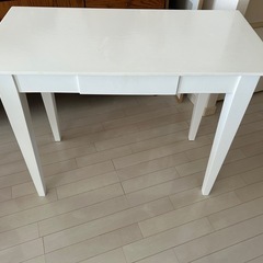 ニトリ 天然木 スリムデスク 幅90㎝