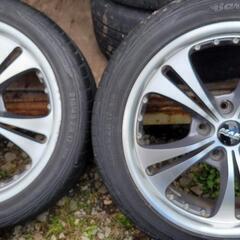 中古17インチ夏タイヤアルミホイール 4本セットの画像