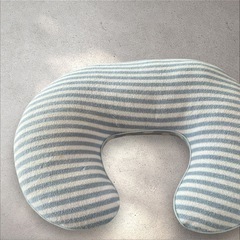 【授乳クッション・多用途クッション】雲柄 水色の画像