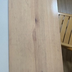 チェア(折りたたみ可能)　無印　パイン材　※机は含まれません！の画像
