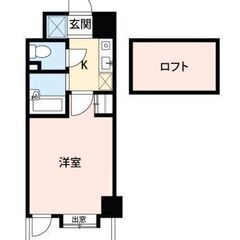 【大橋】ロフト付き！バス・トイレ別！TVインターホン有 - 不動産