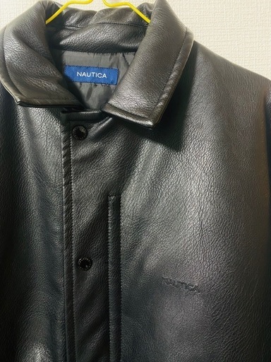 NAUTICA ブラックレザージャケット